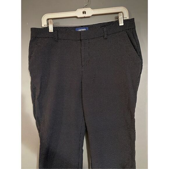 Old Navy Harper Black & White Polka Dot Ankle Dress Pants Size 10 - Picture 4 of 7